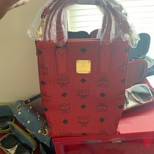 MCM crossbody red&black brand new